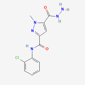 N-(2-chlorophenyl)-5-(hydrazinocarbonyl)-1-methyl-1H-pyrazole-3-carboxamide