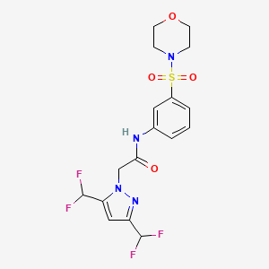 2-[3,5-BIS(DIFLUOROMETHYL)-1H-PYRAZOL-1-YL]-N-[3-(MORPHOLINOSULFONYL)PHENYL]ACETAMIDE