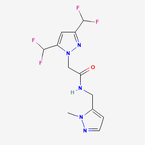 2-[3,5-bis(difluoromethyl)-1H-pyrazol-1-yl]-N-[(1-methyl-1H-pyrazol-5-yl)methyl]acetamide