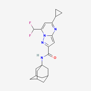 N-(1-adamantyl)-5-cyclopropyl-7-(difluoromethyl)pyrazolo[1,5-a]pyrimidine-2-carboxamide