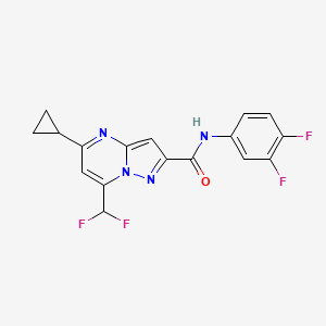 5-cyclopropyl-7-(difluoromethyl)-N-(3,4-difluorophenyl)pyrazolo[1,5-a]pyrimidine-2-carboxamide