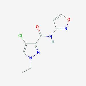 4-chloro-1-ethyl-N-3-isoxazolyl-1H-pyrazole-3-carboxamide