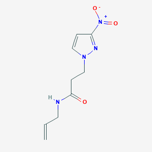 N-allyl-3-(3-nitro-1H-pyrazol-1-yl)propanamide