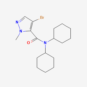 4-bromo-N,N-dicyclohexyl-1-methyl-1H-pyrazole-5-carboxamide