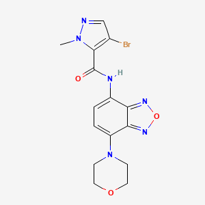 4-BROMO-1-METHYL-N-(7-MORPHOLINO-2,1,3-BENZOXADIAZOL-4-YL)-1H-PYRAZOLE-5-CARBOXAMIDE