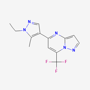 5-(1-ethyl-5-methyl-1H-pyrazol-4-yl)-7-(trifluoromethyl)pyrazolo[1,5-a]pyrimidine