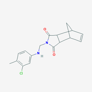 molecular formula C17H17ClN2O2 B434661 2-{[(3-Chloro-4-methylphenyl)amino]methyl}-3a,4,7,7a-tetrahydro-1H-4,7-methanoisoindole-1,3-dione CAS No. 353524-05-7
