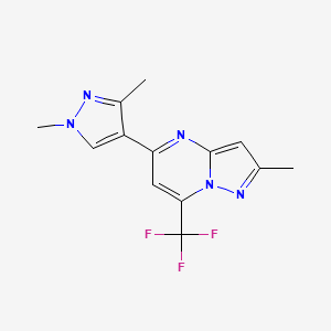 5-(1,3-dimethyl-1H-pyrazol-4-yl)-2-methyl-7-(trifluoromethyl)pyrazolo[1,5-a]pyrimidine