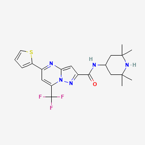 N-(2,2,6,6-TETRAMETHYL-4-PIPERIDYL)-5-(2-THIENYL)-7-(TRIFLUOROMETHYL)PYRAZOLO[1,5-A]PYRIMIDINE-2-CARBOXAMIDE