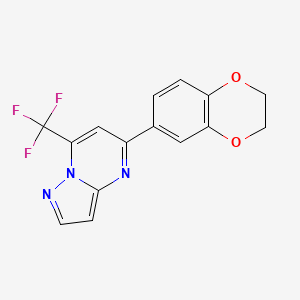 5-(2,3-dihydro-1,4-benzodioxin-6-yl)-7-(trifluoromethyl)pyrazolo[1,5-a]pyrimidine