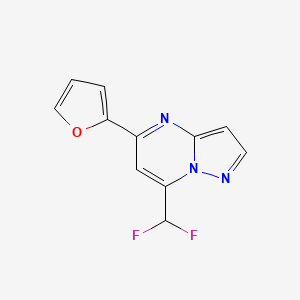 7-(Difluoromethyl)-5-(furan-2-yl)pyrazolo[1,5-a]pyrimidine