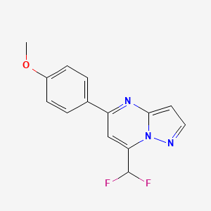 7-(difluoromethyl)-5-(4-methoxyphenyl)pyrazolo[1,5-a]pyrimidine