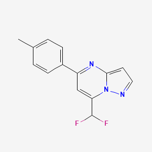 7-(difluoromethyl)-5-(4-methylphenyl)pyrazolo[1,5-a]pyrimidine