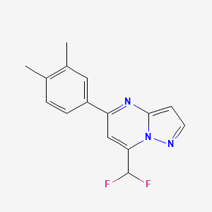 7-(difluoromethyl)-5-(3,4-dimethylphenyl)pyrazolo[1,5-a]pyrimidine