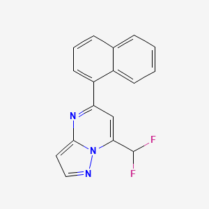 7-(difluoromethyl)-5-(1-naphthyl)pyrazolo[1,5-a]pyrimidine