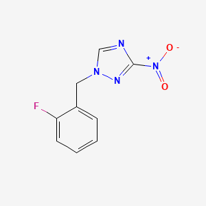 1-(2-fluorobenzyl)-3-nitro-1H-1,2,4-triazole