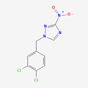 molecular formula C9H6Cl2N4O2 B4346768 1-(3,4-dichlorobenzyl)-3-nitro-1H-1,2,4-triazole 