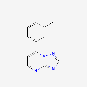 molecular formula C12H10N4 B4346770 7-(3-methylphenyl)[1,2,4]triazolo[1,5-a]pyrimidine 