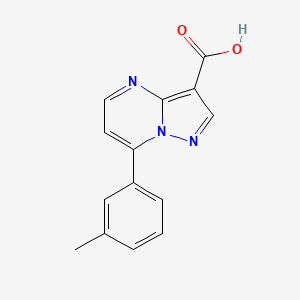 7-(3-methylphenyl)pyrazolo[1,5-a]pyrimidine-3-carboxylic acid