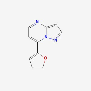 molecular formula C10H7N3O B4346779 7-(Furan-2-yl)pyrazolo[1,5-a]pyrimidine 