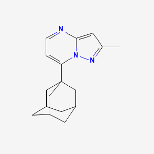 molecular formula C17H21N3 B4346793 7-(1-adamantyl)-2-methylpyrazolo[1,5-a]pyrimidine 