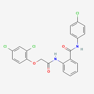 N-(4-CHLOROPHENYL)-2-{[2-(2,4-DICHLOROPHENOXY)ACETYL]AMINO}BENZAMIDE