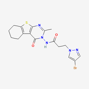 3-(4-BROMO-1H-PYRAZOL-1-YL)-N-[2-METHYL-4-OXO-5,6,7,8-TETRAHYDRO[1]BENZOTHIENO[2,3-D]PYRIMIDIN-3(4H)-YL]PROPANAMIDE