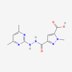 3-{[2-(4,6-dimethyl-2-pyrimidinyl)hydrazino]carbonyl}-1-methyl-1H-pyrazole-5-carboxylic acid