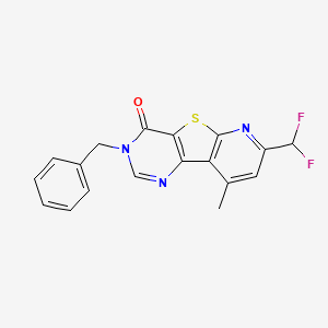 molecular formula C18H13F2N3OS B4346942 5-benzyl-11-(difluoromethyl)-13-methyl-8-thia-3,5,10-triazatricyclo[7.4.0.02,7]trideca-1(9),2(7),3,10,12-pentaen-6-one 