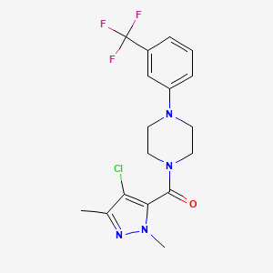 (4-CHLORO-1,3-DIMETHYL-1H-PYRAZOL-5-YL){4-[3-(TRIFLUOROMETHYL)PHENYL]PIPERAZINO}METHANONE