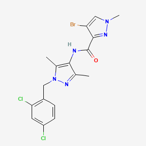 4-bromo-N-[1-(2,4-dichlorobenzyl)-3,5-dimethyl-1H-pyrazol-4-yl]-1-methyl-1H-pyrazole-3-carboxamide