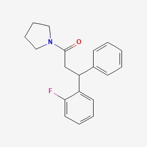 molecular formula C19H20FNO B4347066 1-[3-(2-fluorophenyl)-3-phenylpropanoyl]pyrrolidine 