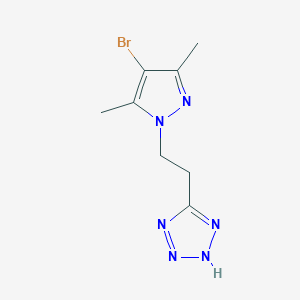 5-[2-(4-BROMO-3,5-DIMETHYL-1H-PYRAZOL-1-YL)ETHYL]-2H-1,2,3,4-TETRAAZOLE