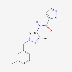 N-[3,5-dimethyl-1-(3-methylbenzyl)-1H-pyrazol-4-yl]-1-methyl-1H-pyrazole-5-carboxamide