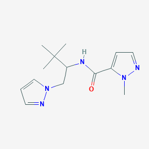 N-(3,3-dimethyl-1-pyrazol-1-ylbutan-2-yl)-2-methylpyrazole-3-carboxamide