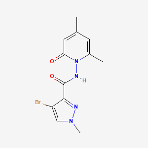 4-BROMO-N-[2,4-DIMETHYL-6-OXO-1(6H)-PYRIDINYL]-1-METHYL-1H-PYRAZOLE-3-CARBOXAMIDE