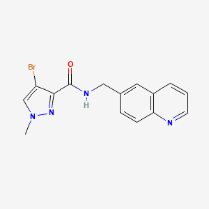 4-BROMO-1-METHYL-N-(6-QUINOLYLMETHYL)-1H-PYRAZOLE-3-CARBOXAMIDE