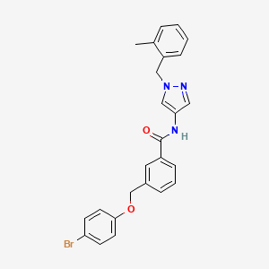 3-[(4-bromophenoxy)methyl]-N-[1-(2-methylbenzyl)-1H-pyrazol-4-yl]benzamide