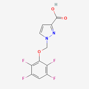 1-[(2,3,5,6-tetrafluorophenoxy)methyl]-1H-pyrazole-3-carboxylic acid