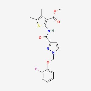 methyl 2-[({1-[(2-fluorophenoxy)methyl]-1H-pyrazol-3-yl}carbonyl)amino]-4,5-dimethyl-3-thiophenecarboxylate