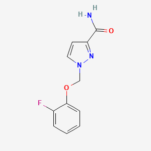 1-[(2-fluorophenoxy)methyl]-1H-pyrazole-3-carboxamide