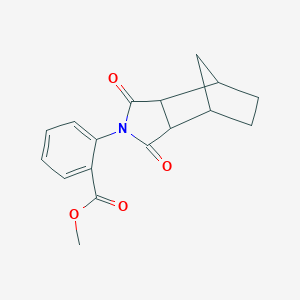 molecular formula C17H17NO4 B434777 methyl 2-(1,3-dioxooctahydro-2H-4,7-methanoisoindol-2-yl)benzoate CAS No. 345952-84-3