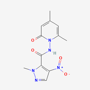 N-(4,6-dimethyl-2-oxo-1(2H)-pyridinyl)-1-methyl-4-nitro-1H-pyrazole-5-carboxamide