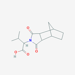 molecular formula C14H19NO4 B434787 2-(1,3-dioxooctahydro-2H-4,7-methanoisoindol-2-yl)-3-methylbutanoic acid CAS No. 497936-69-3