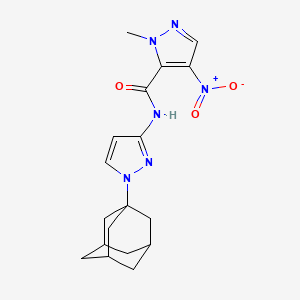 N-[1-(1-adamantyl)-1H-pyrazol-3-yl]-1-methyl-4-nitro-1H-pyrazole-5-carboxamide