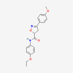 N~5~-(4-ETHOXYPHENYL)-3-(4-METHOXYPHENYL)-4,5-DIHYDRO-5-ISOXAZOLECARBOXAMIDE