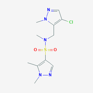 N~4~-[(4-CHLORO-1-METHYL-1H-PYRAZOL-5-YL)METHYL]-N~4~,1,5-TRIMETHYL-1H-PYRAZOLE-4-SULFONAMIDE