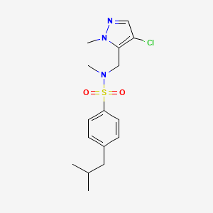 N~1~-[(4-CHLORO-1-METHYL-1H-PYRAZOL-5-YL)METHYL]-4-ISOBUTYL-N~1~-METHYL-1-BENZENESULFONAMIDE