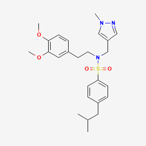 N~1~-(3,4-DIMETHOXYPHENETHYL)-4-ISOBUTYL-N~1~-[(1-METHYL-1H-PYRAZOL-4-YL)METHYL]-1-BENZENESULFONAMIDE