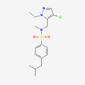 N~1~-[(4-CHLORO-1-ETHYL-1H-PYRAZOL-5-YL)METHYL]-4-ISOBUTYL-N~1~-METHYL-1-BENZENESULFONAMIDE